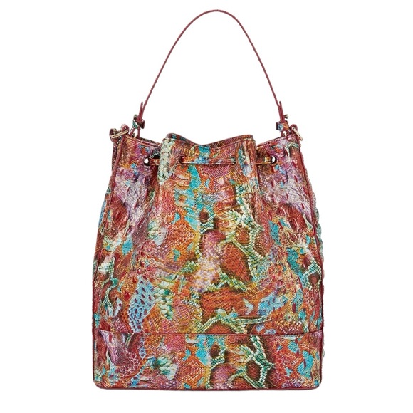 NWT Brahmin Marlowe Reservoir Melbourne Bucket Shoulder Bag - Picture 3 of 16